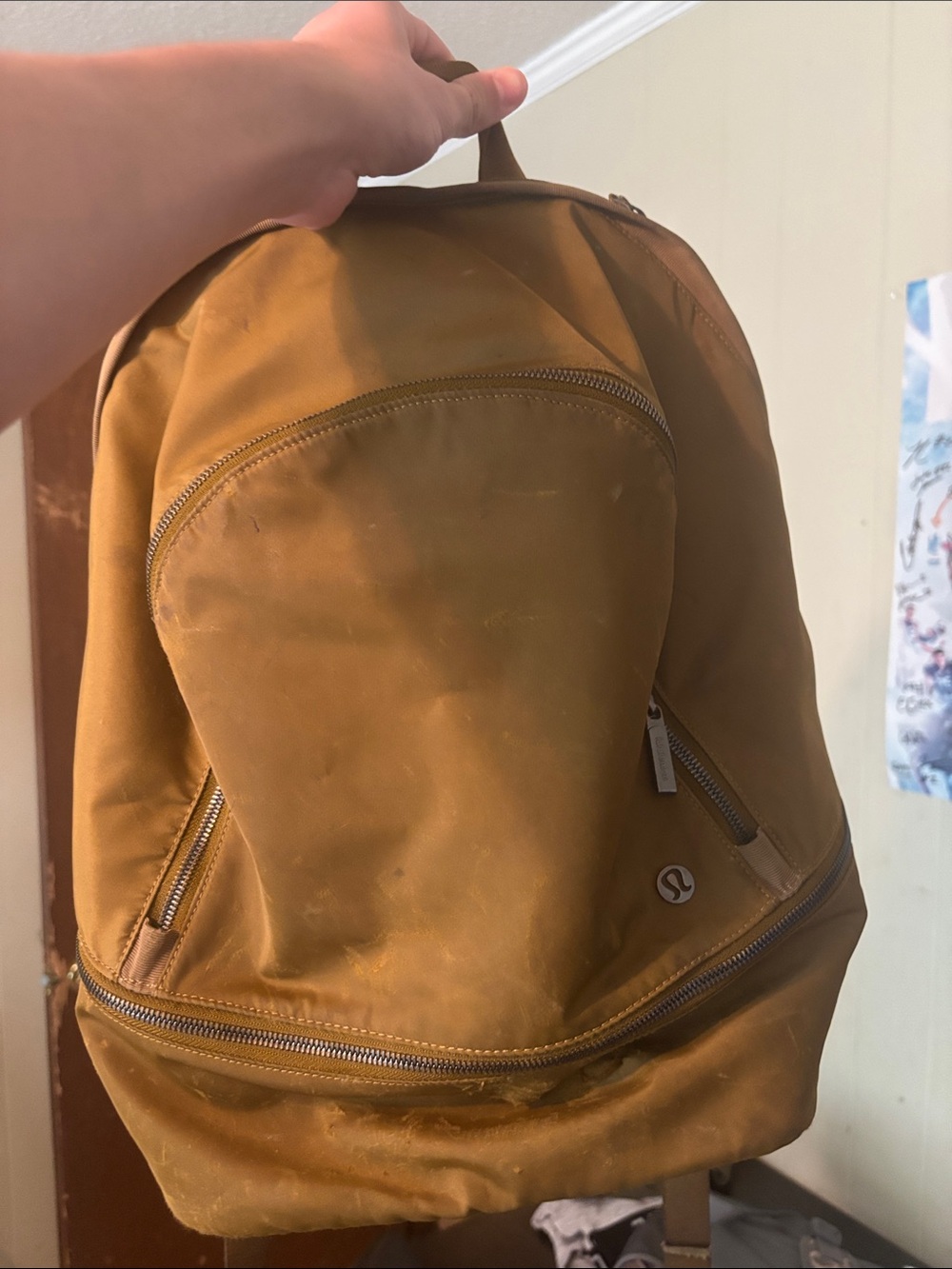 lululemon athletica Men's Brown/Tan Canvas Backpack